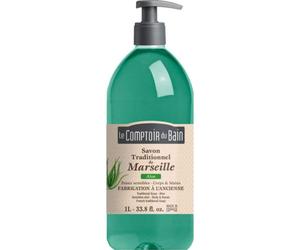 THE BATH COMPTOIR Jabón tradicional de Marsella ALOE Botella de 1 litro