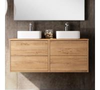 THE BATH POINT Mueble de Baño con Lavabo Star Top, Roble Ostippo, Ancho de 120 cm