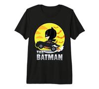 The Batman Batmobile Wheelie Chibi Camiseta Premium