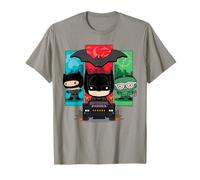 The Batman Catwoman Riddler Panels Chibi Camiseta
