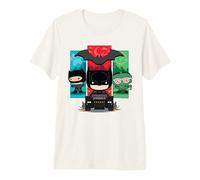 The Batman Catwoman Riddler Panels Chibi Camiseta Premium