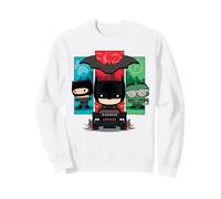 The Batman Catwoman Riddler Panels Chibi Sudadera