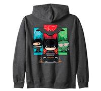 The Batman Catwoman Riddler Panels Chibi Sudadera con Capucha
