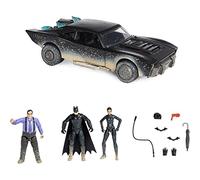 THE BATMAN-CONJUNTO DEFINITIVO BATMAN-DC COMICS- Figuras Batman, Catwoman Selina Kyle y el Pingüino 10 cm Articulados, el Batmóvil y 8 Accesorios (Solo en Amazon) -6063486- Juguetes Niños 4 Años +