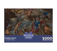 The Battle Between The Gods and The Giants Puzzle De Madera Impermeable DIY Puzzles De 1000 Piezas Regalos para Adultos Desafiante Y Estimulante Rompecabezas Decoración del Hogar