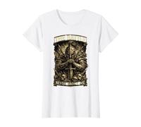 The Battle Never Broke Me Vintage Warrior Graphic para Hombre Camiseta gráfica económica, Mujer, Blanco, XL