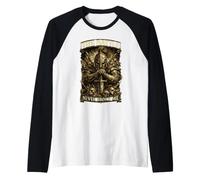 The Battle Never Broke Me Vintage Warrior Graphic para Hombre Camiseta Manga Raglan
