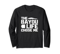 The Bayou Life Chose Me Funny Cazador de caimanes de Caza Manga Larga
