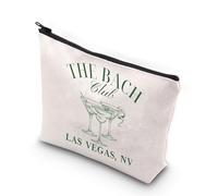 The Beach Club - Bolsa de maquillaje para despedida de soltera, regalos de fiesta de despedida de soltera, regalos de cócteles de The Bach Club, regalos de Las Vegas, bolsas con cremallera, The Bach