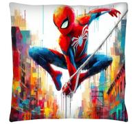 The Beach Stop Funda de cojín decorativa de superhéroe Spiderman, diseño único, decoración de dormitorio de niños y niñas, idea de regalo para los fanáticos de los superhéroes, 45 x 45 cm, araña