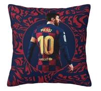 The Beach Stop Funda de cojín Sports Hero Lionel Messi | Idea de regalo para hombres, mujeres, niños y niñas | 45 x 45 cm 18 x 18 | Messi Barca