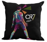 The Beach Stop Sports Hero Ronaldo - Funda de cojín, idea de regalo para hombres, mujeres, niños y niñas, 45 x 45 cm, 18 x 18 pulgadas, CR7 colorido