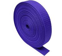 The Bead Shop Cinta de cinta resistente de 5 metros, para mochila/mochilas, correas de equipaje/carga, cinturones (morado, 20 mm)