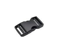 The Bead Shop - Hebilla de liberación lateral de plástico para equipaje, mochila o mochila 25mm - 1 pack negro