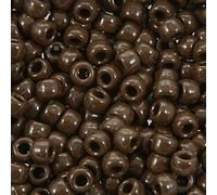 The Beadery 6 x 9 mm Barril Pony Bead en Chocolate, 900 Piezas