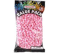 The Beadery 6 x 9 mm Barril Pony Bead, rosa, 900 piezas