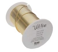 The Beadsmith Alambre de cobre de calibre 18, resistente al deslustre, para fabricación de joyas, 10 yardas, bobina de 9,14 metros