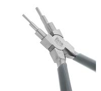 The Beadsmith Alicates de doblado de alambre - Consistentemente para hacer bucles de hasta 6 tamaños y anillos de salto, 2 - 9 mm - 5.75 pulgadas de largo (160 mm) - cabeza de acero pulido, mango de