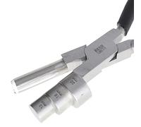 The Beadsmith Big Wrapper Pliers - Herramienta para envolver en varios pasos - cañones de 13, 16 y 20 mm - 7 pulgadas de largo, mordazas de acero inoxidable de 1,25», empuñaduras acolchadas