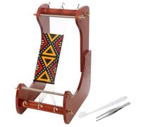 The Beadsmith ComfortLoom - Telar de cuentas ajustable con 4 ajustes de longitud, diseño ergonómico en ángulo, área de trabajo de 19 a 26,7 cm, incluye instrucciones ilustradas y patrón de pulsera