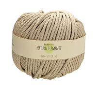 The Beadsmith Cordón de cáñamo 100% - Color natural - 3 mm, carrete de 125 pies, resistencia de prueba de 170 libras - Cordel para hacer joyas, macramé, manualidades de papel, jardinería, álbumes de