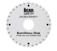 The Beadsmith Disco redondo Kumihimo, 15.24cm de diámetro, 0.75" (20mm) de espesor doble espuma densa, herramientas de joyería para trenzar, 1 discos