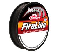 The Beadsmith Fireline by Berkley - Micro-Fused Braided Thread - 4lb. Test 005 /.12mm Diameter 50 Yard Spool Smoke Grey - Super Strong Stringing Ma