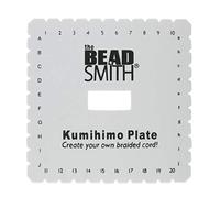 The Beadsmith Kumihimo - Plato Cuadrado de 5-1/2 Pulgadas con Instrucciones en inglés