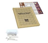 The Beadsmith Mini Macramé Combo - Tablero de cuentas de 19 x 26,7 cm - Caja de 40 pines en T de 4,4 cm - Proyecto de pulsera e instrucciones incluidas