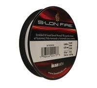 The Beadsmith S-Lon Fire - Hilo trenzado y fusionado para cuentas - 10 lb de prueba, 0.008/0.20 mm de di metro, carrete de 125 yardas, color cris