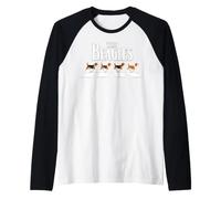 The Beagles, Beagle Dog Funny for Beagle Lovers Graphic Camiseta Manga Raglan