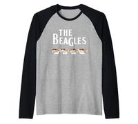 The Beagles Funny Beagle Owner Gift Dog Music Lover Outfit Camiseta Manga Raglan