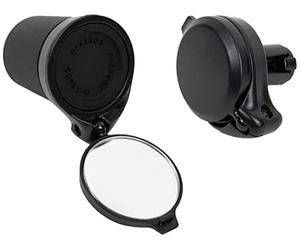 THE BEAM Adult Unisex Corky Urban Universal Mirror for Bicycles and E-Bikes, Mountain Bikes or Scooters, Black, Mirror Diameter 35 mm