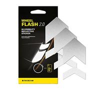 THE BEAM - WHEEL FLASH 2.0 - Reflectante Bicicleta, Reflectores Bicicleta, Reflectante Moto -12 Pegatinas Reflectantese Impermeables Adecuadas Para Todas Las Ruedas y llantas (Plata)