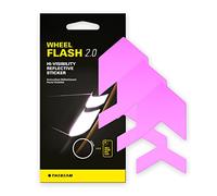 THE BEAM - WHEEL FLASH 2.0 - Reflectante Bicicleta, Reflectores Bicicleta, Reflectante Moto -12 Pegatinas Reflectantese Impermeables Adecuadas Para Todas Las Ruedas y llantas (Rosa)