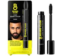 The Beard Club 1 da de tinte de barba temporal para hombres - Bigote de barba negra y color de cejas para un aspecto de aspecto bien definido ms co