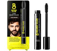 The Beard Club 1 da de tinte de barba temporal para hombres: color de bigote y cejas marrn oscuro para un aspecto de aspecto bien definido y resist