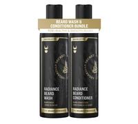 The Beard Struggle - Radiance Beard Wash & Conditioner Bundle - Coleccin de oro - Paquete de 2 Secretos Asgardian - Cleanse Nurish Softs y fortalece