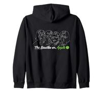 The Beatles Band Sketch on Black Rock Pop Music Band Sudadera con Capucha