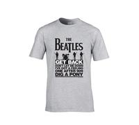 The Beatles Camiseta 'Beatles - Get Back T-Shirt' gris XL EUR