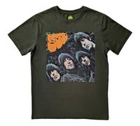 The Beatles - Camiseta Rubber Soul Album para Adultos Unisex (M) (Verde)