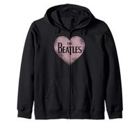 The Beatles - Diseño Retro de corazón Rosa Sudadera con Capucha