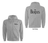 The Beatles Grey Drop T Logo con licencia Sudaderas Capucha