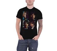The Beatles Hombre White Album Faces (Back Print) Camiseta Not Applicable, Negro (Black Black), Large
