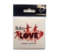 The Beatles - Imán de Nevera Love Diseño Logotipo (Talla Única) (Blanco, Rojo, Negro)