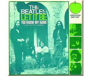 The Beatles Imán para Nevera con Texto Let It Be You Know My Name Nue, Oficial, 76 mm x Talla única