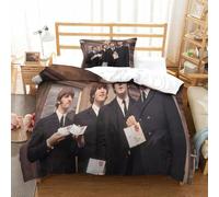 The Beatles Juego De Funda Nórdica Juego De Cama 3D Juego De Funda De Edredón Juego De Colcha De Microfibra Juego De 2 Piezas Funda De Edredón Single（135x200cm）