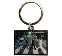 The Beatles Key Ring (Key Chain): Abbey Road Cross - Portachiavi Abbey Road (Metallo Con Foto Rettangolare)