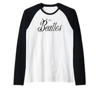 The Beatles Official Bug Logo Rock n Roll Pop Music Band Camiseta Manga Raglan