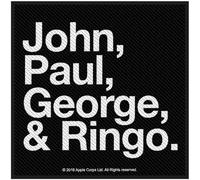 The Beatles - Parche John Paul George & Ringo de Tela (Talla Única) (Negro, Blanco)